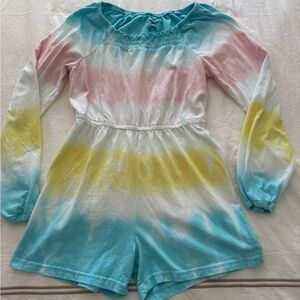 Sovereign Code Los Angeles Girls Aliana Tie Dyed Romper. Size 12.